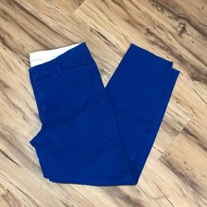 Blue ankle pants